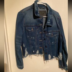 Distressed Jean jacket